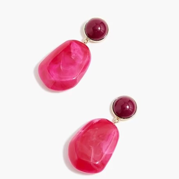 J.Crew Factory Statement Stone Drop Earrings - Picture 2 of 6